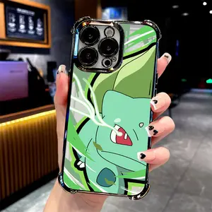 Anime P-PokemonsPhone Case Suitable for iPhone 17 16e 16 15 14 13 12 11 Mini Pro Max Air X XR XSMAX 8 7 Plus Anti Fall Transparent Soft Back Cover
