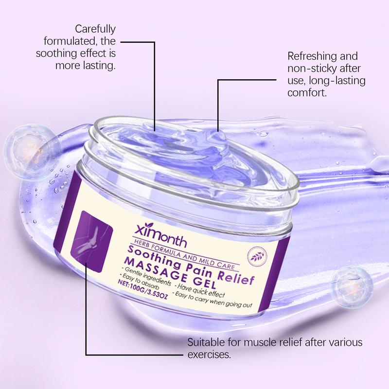 【Buy 2 Get 1 Free】Ximonth Body Soothing Relief Gel, Daily Body Massage Gel, Joint Knee Elbow Shoulder Massage Gel, Body Care Product for Women & Men
