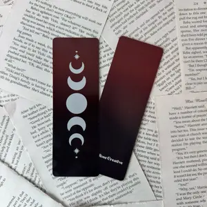 moon phase crescent city dark fantasy bookmark