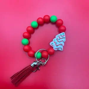 Little Debbie Christmas Tree Keychain Bracelet