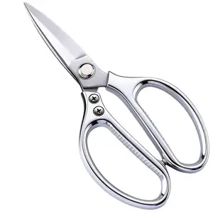 Multifunctional Stainless Steel Kitchen Scissors, Heavy Duty Scissor, Poultry Shears with Comfortable Aluminum Alloy Handle, Food Preparation Tool