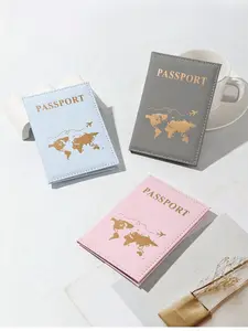 Couple Travel Passport Holder, PU Leather Passport Wallet, Mochi Moon Passport Cover, Lightweight Fashion Flight Accessory, Travel Document Holder