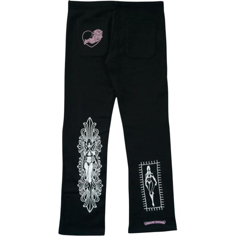 Chrome Hearts x Deadly Doll Miami Art Basel Exclusive Sweatpants Black