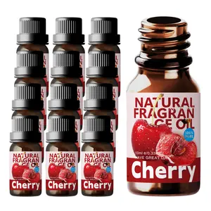 12pc 10ML Cherry Scented Oil, Essential Oil for Home Fragrance, Non-Irritating Fruit Scent, Humidifier Diffuser, Car Air Freshener