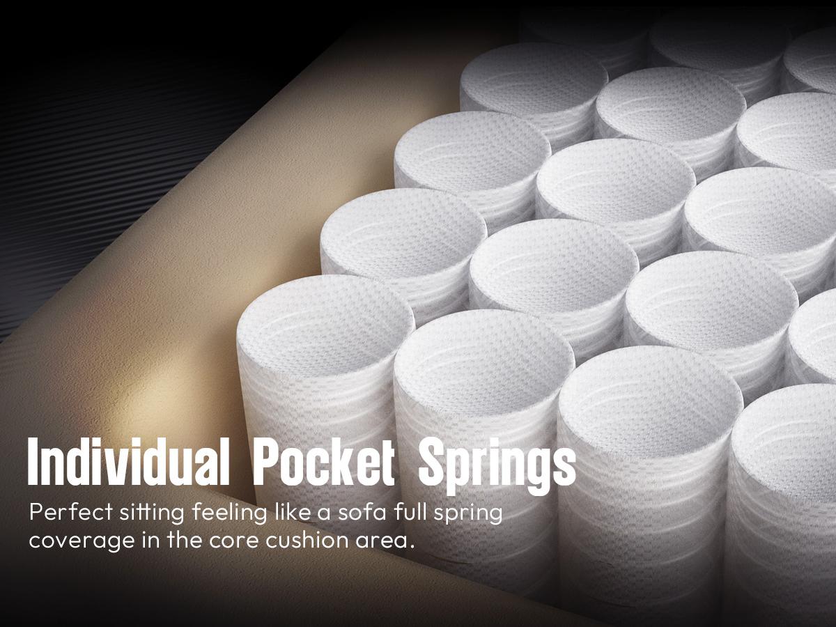 Dowinx Fabric Gaming Chair, Ergonomic Computer Chair with Footrest and Pocket Spring Cushion, Height Adjustable Video Gamer Chair with Lumbar Support for Adults Dowinx Fabric Gaming Chair, Ergonomic Computer Chair with Footrest and Pocket Spring Cushion, Height Adjustable Video Gamer Chair with Lumbar Support for Adults