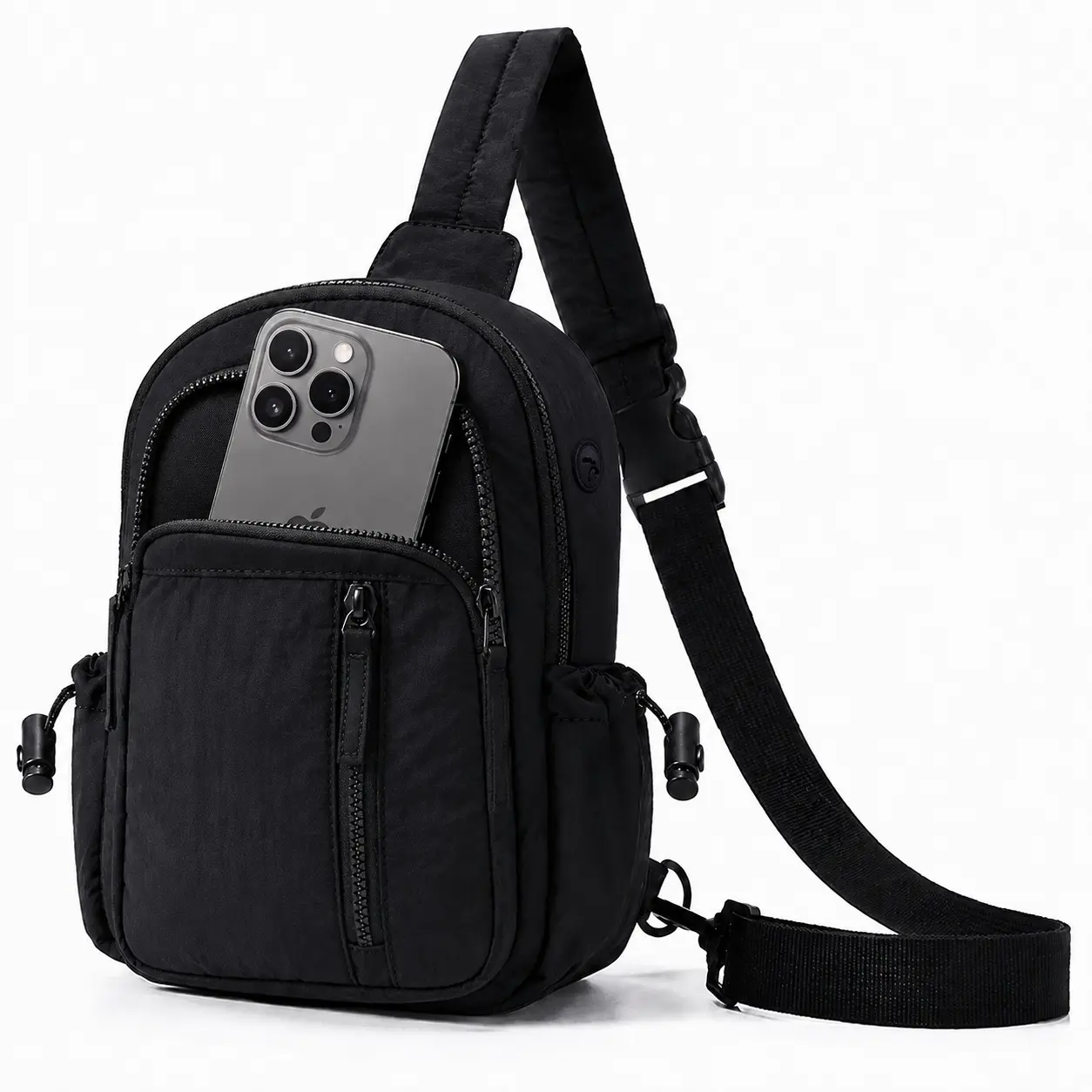 Women's Lightweight Quilted Mini Backpack – Black Everyday Bag