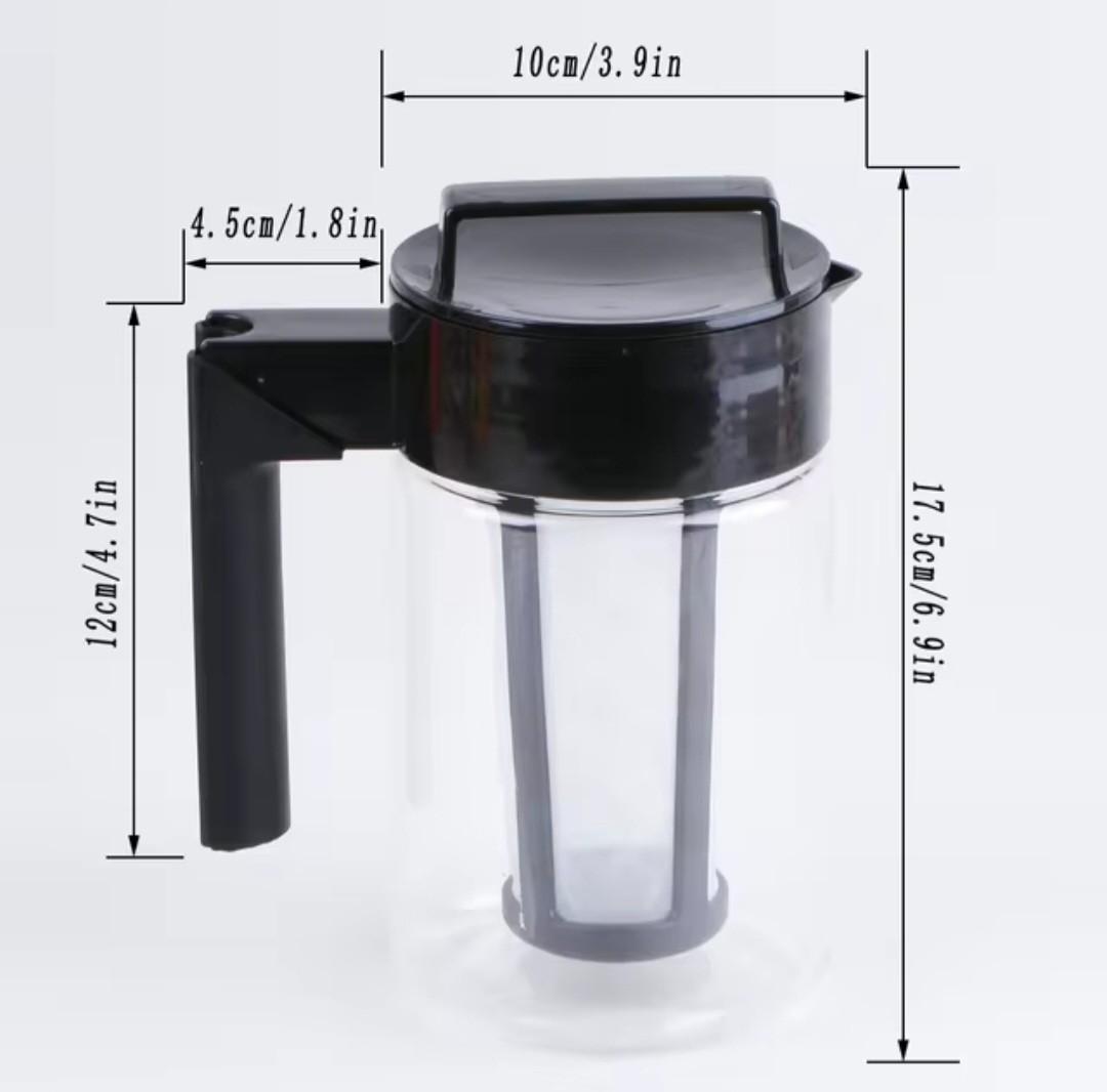 Cold Brew Iced Coffee Maker with Coffee Filter and Handle - Perfect for Making Cold Brew Coffee at Home (900ml)