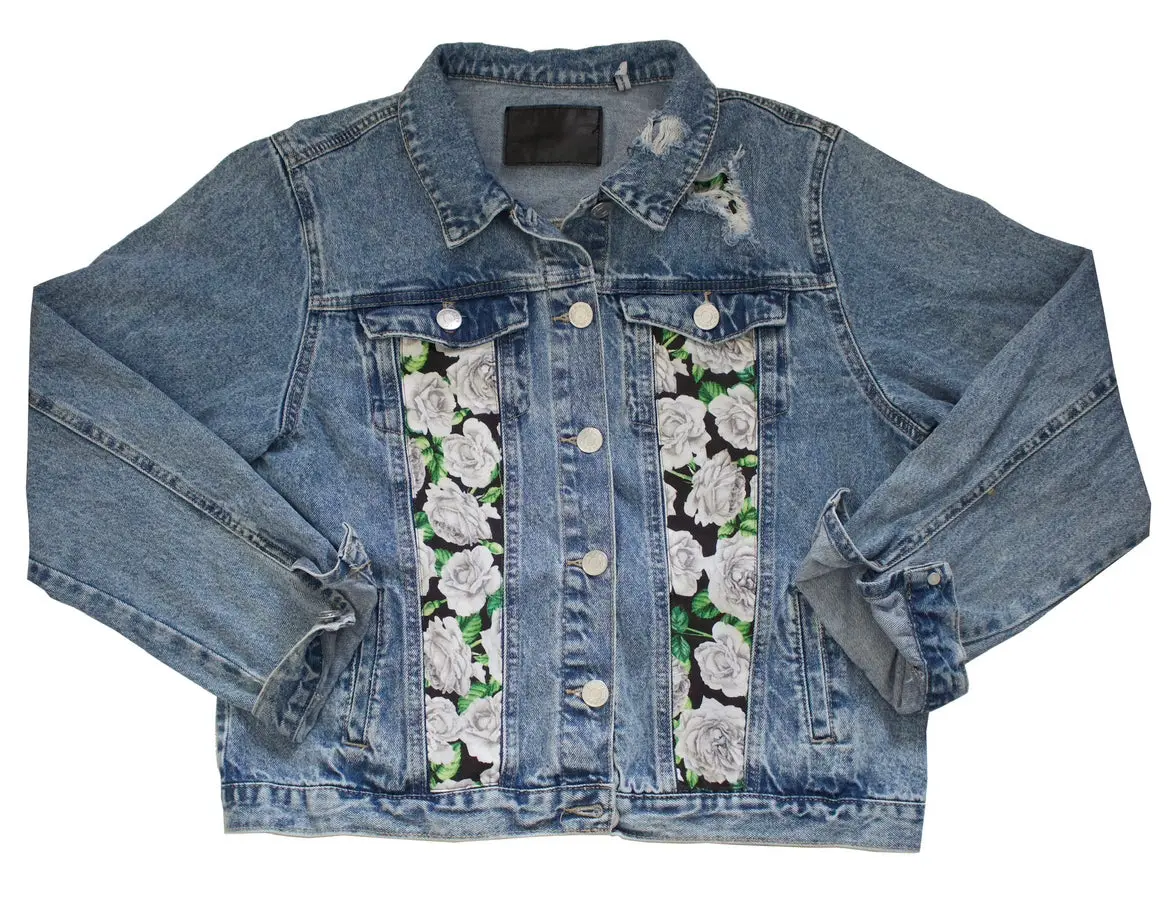 The Malena | Custom Paneled Denim Jacket