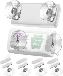 (2 Sets)  Windshield Holder for EZ Pass - Ultra  Suction Mount, Works with Changing Placement Flexibly