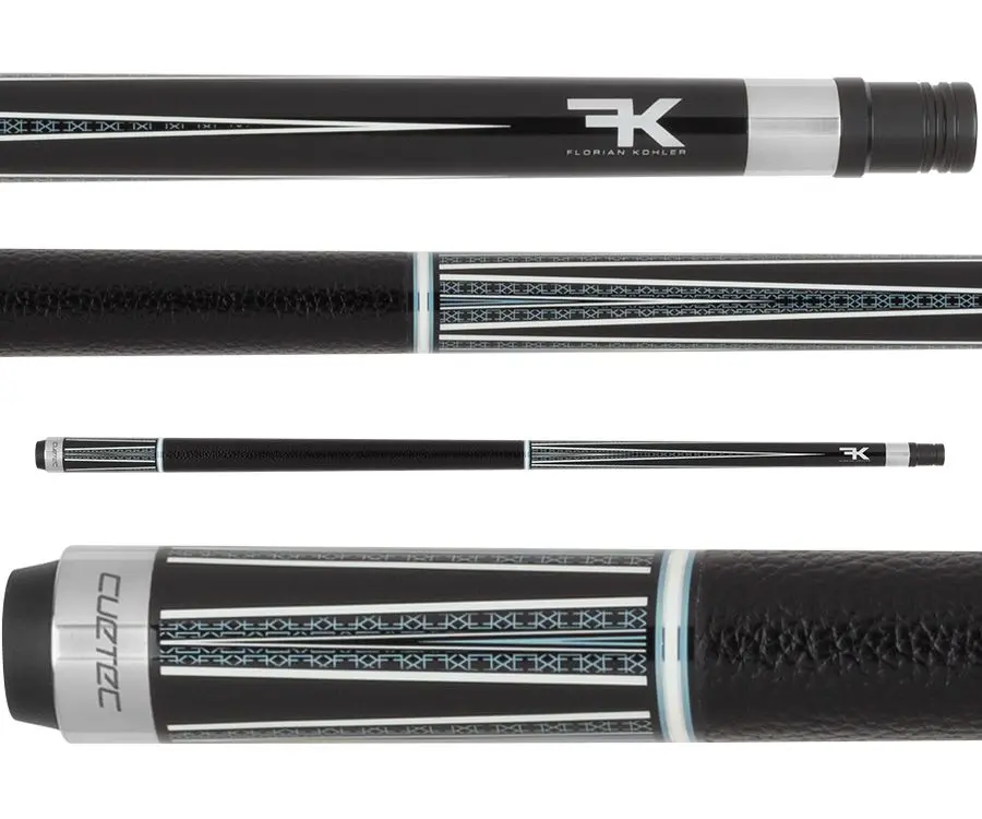 Cuetec Avid Opt-X Florian Kohler "FK" Signature Edition Pool Cue, Crafted by "Venom", Blue, 12.75mm Shaft, 19oz, Crafted By Florian Kohler, Cues, Birthday