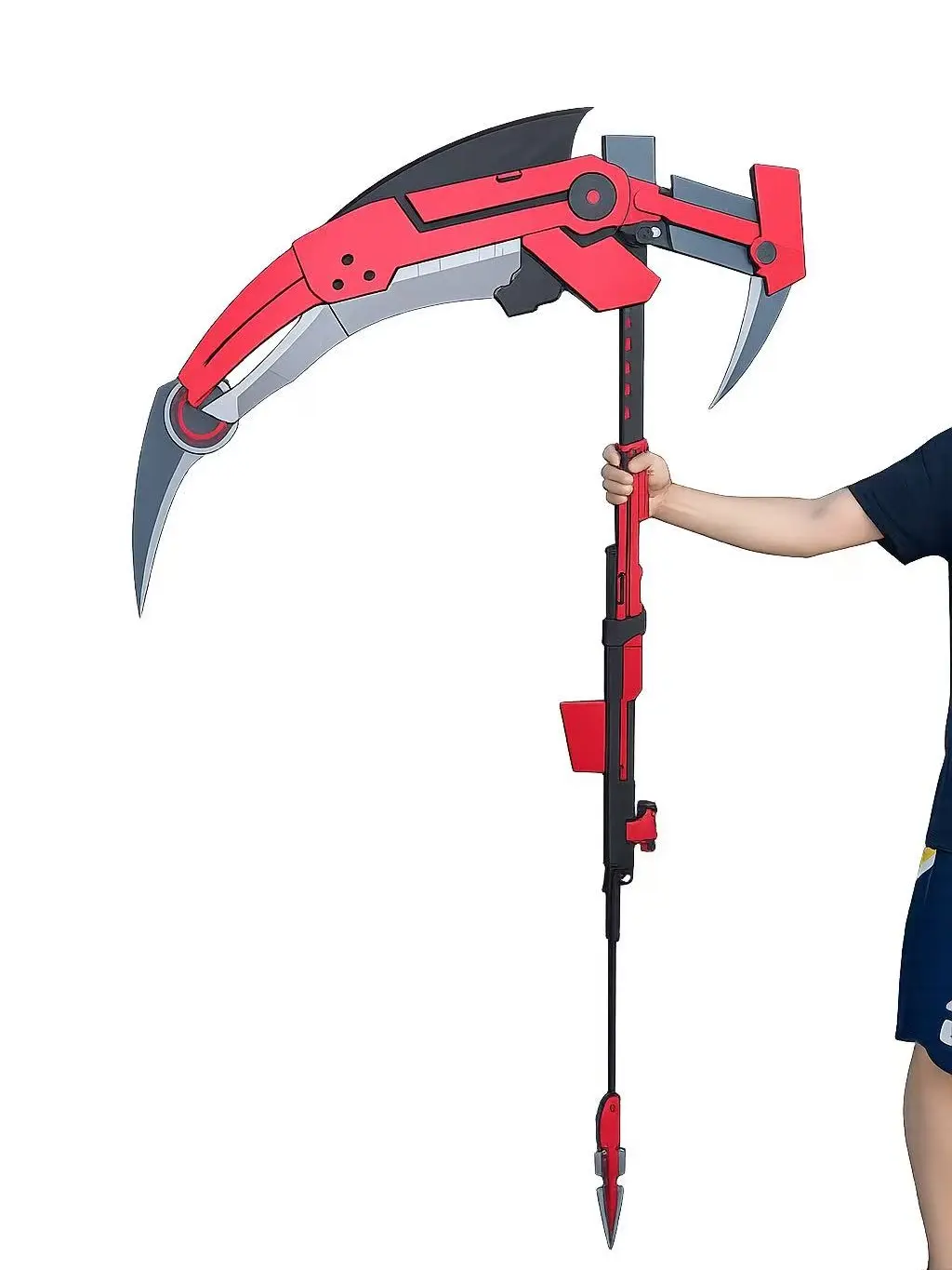 Kinstore 70" RWBY Ruby Rose Crescent PU Foam Scythe for Cosplay Replica Costume Accessory