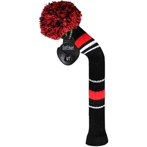 Scott Edward 1PCS Hybrid Head Cover Knit for Driver Wood Fairway Wood Hybrid with Rotating Number Tags Number Tags