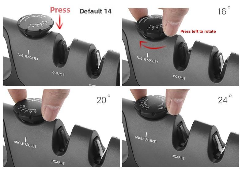 Adjustable Kitchen Knife Sharpener, Manual Tungsten Steel Sharpener, Fast Household Knife Sharpening Tool