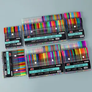 12/18/24/36/60 Color Gel Pens Art Marker Set with Case, Reusable Non-Toxic Multifunctional Fine Tip for Adult Coloring Drawing Sketching, Art Drawing Supplies