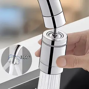 360 Degree Rotating Dual Mode Kitchen Bathroom Faucet Sprayer, Splash Proof Shower Head, Dual Water Flow Output, Extendable Faucet Extender, Faucet Aerator Extension