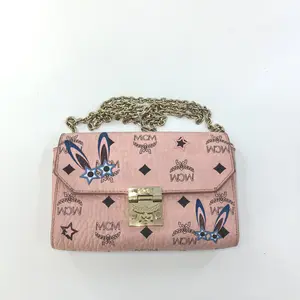 Pre-owned MCM leather Shoulder Bags crosbody bag pink Bunny BF00168