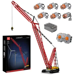 Mould King 17015 Crawler Crane High-up 210cm LR-13000 Caterpillar Crane,APP Dual Remote Control Building Blocks Bricks,4318 Parts with 6 Engines Truck Rope Crane Building Set, Christmas Gift