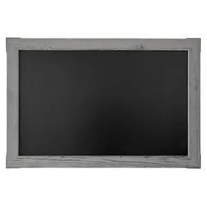 20x30 Gray Wood Frame Magnetic Chalkboard