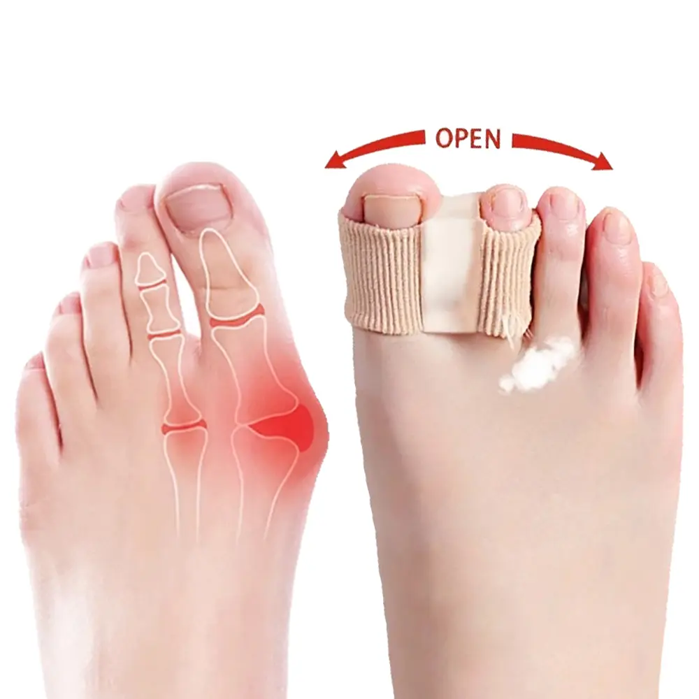 Unisex Silicone Soft Bunion Reliever Shoe Pads - Durable Athletic Support for Footwear, Ideal for Walking, Split Toe Shoes, Hiking, Rubber Cushioning Soles, 2 (Both Feet)