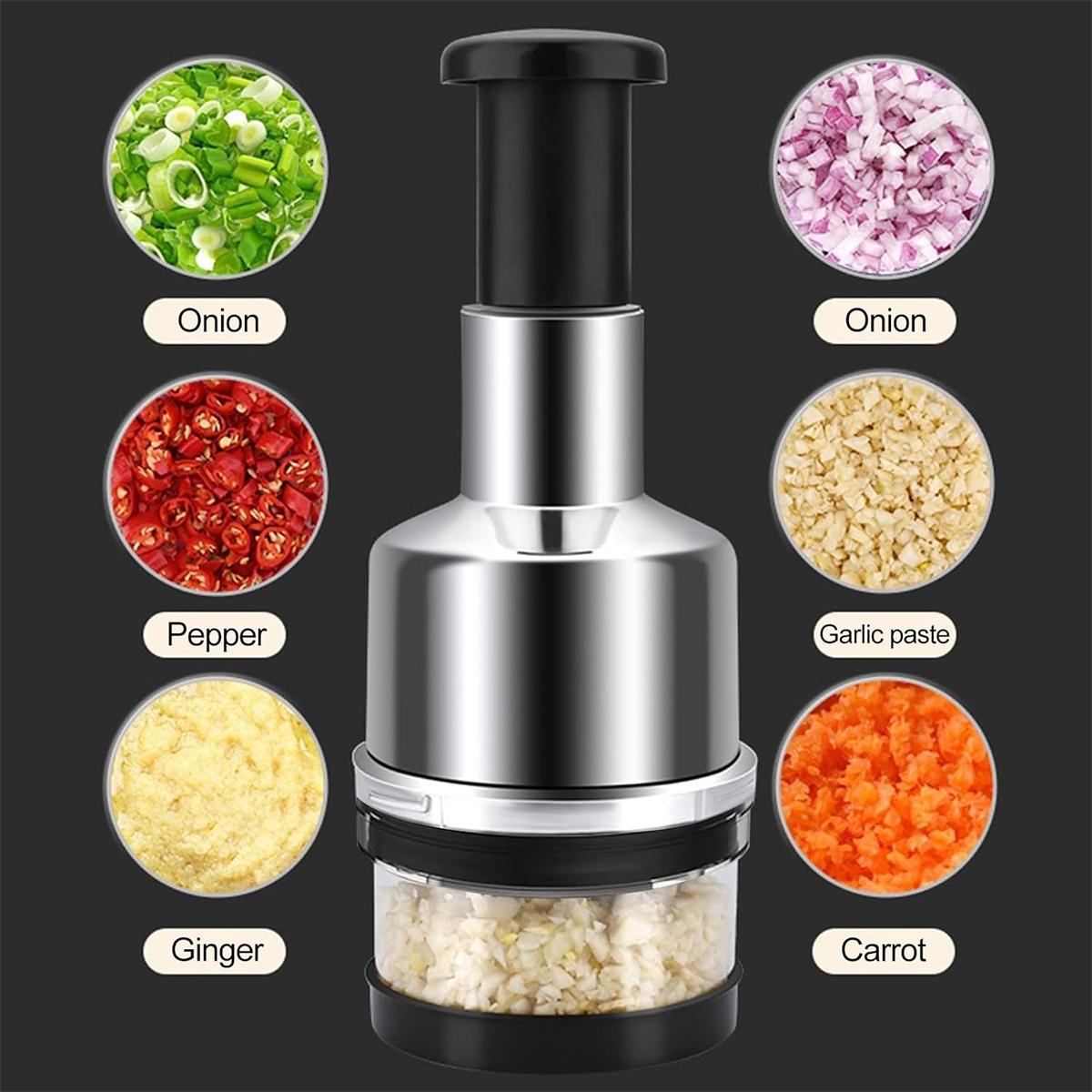 Multifunctional Vegetable Chopper, Safe Hand Pat Cutter for Onion Garlic Veggies, Portable Easy Clean Time-Saving Kitchen Tool Multifunctional Vegetable Chopper, Safe Hand Pat Cutter for Onion Garlic Veggies, Portable Easy Clean Time-Saving Kitchen Tool
