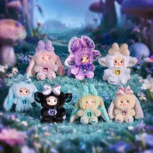 POP JOY Nommi Plush Blind Box V6 Plush Blindbox 3 Expressions Adorable Cute Mystery Stuffed Toys for Children and Collectors Surprise Doll Figure with Kawaii Face Designs for 3+ Single Box