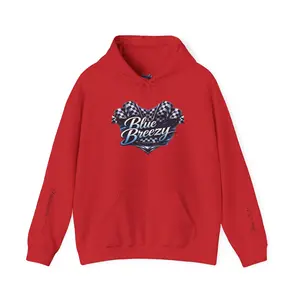 Blue Breezy Logo Hoodie