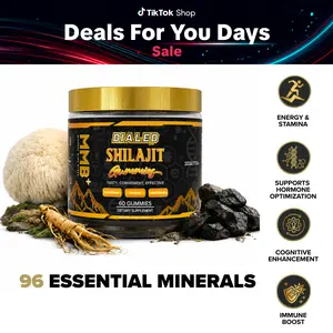 Dialed Moods Shilajit 60 gummies | 30 servings | Supports: Energy & Stamina, Cognitive Clarity, Natural Balance, Immune Boost Daily Supplement Fitness