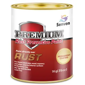 Rust Control Paint 35 Oz Gloss Black Anti Rust Permanently Preventive Coating Epoxy Metal Primer Black Paint for Metal Automotive Car Heat Resistance Fast Dry UV Resistant