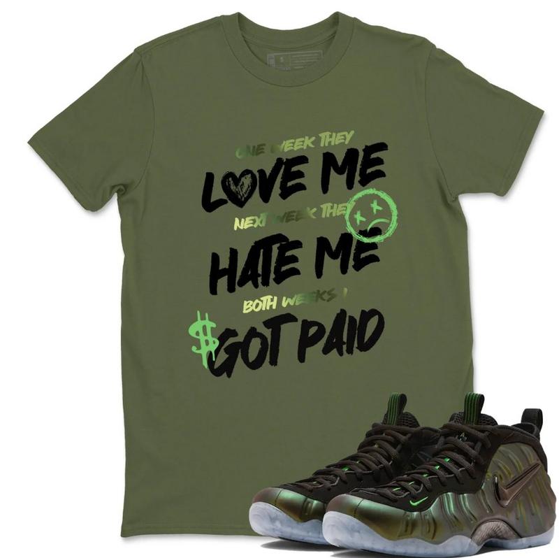 island green foamposite shirt