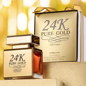 24K Gold  Sweet Vanilla  Fruity Perfume For Women EDP Long Lasting Parfum for Her Holiday Gift Birthday Gift For Dating Daily Wear 100ml   3.4oz