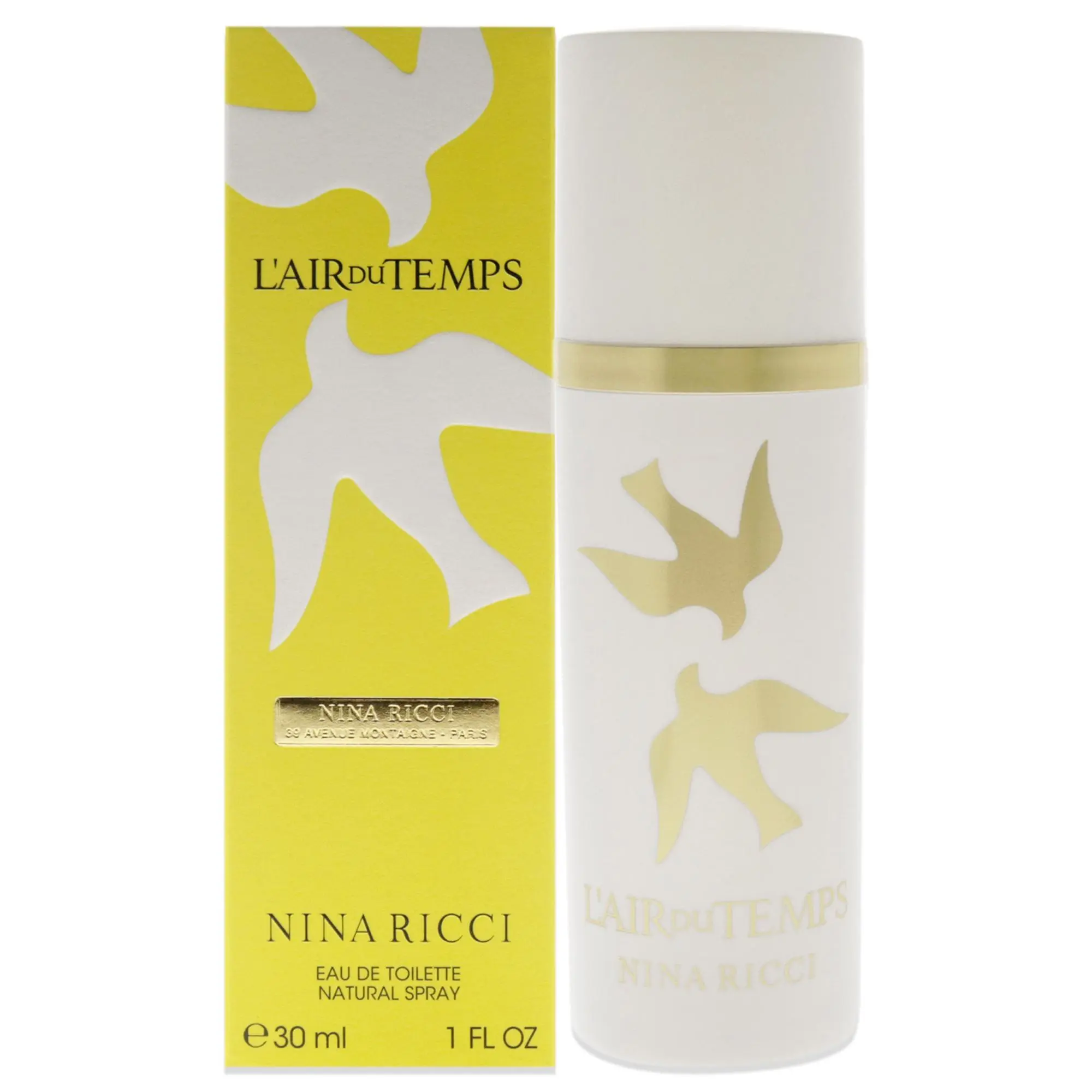 Lair du Temps by Nina Ricci, Refined Women's Fragrance - 1oz EDT Spray for Daily Use with Subtle Aroma