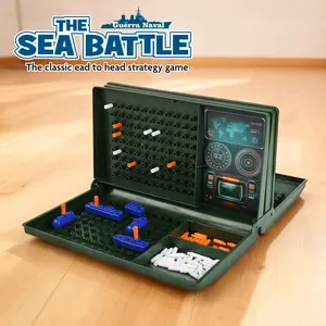 Fun Battleship & Sea War Board Game Toy, Classic Strategy Desktop Game, Perfect Gift for Boys, Dual Battleships Edition, Strategy Board Games