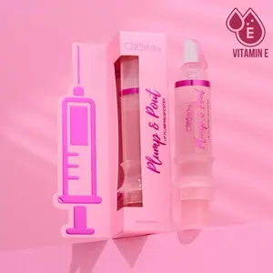 Beauty Creations Plump & Pout Lip Plumping Booster Gloss - Pink Lemonade, Enhances Lip Volume & Shine, Glossy Finish, Unique Formula, Ideal for Daily Use, Vitamin E