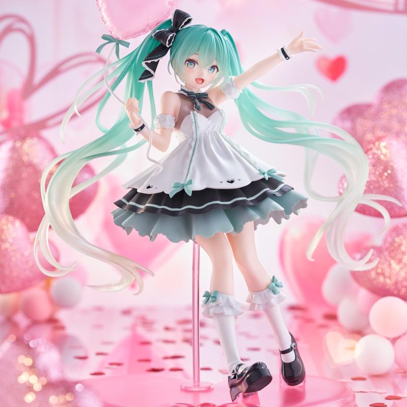 AMP+ Series Hatsune Miku 2025/2024 Birthday Party Ver. PVC Anime Figure Official Figurine Collectible Model Table Ornament Fan Collection Holiday & Birthday Gifts