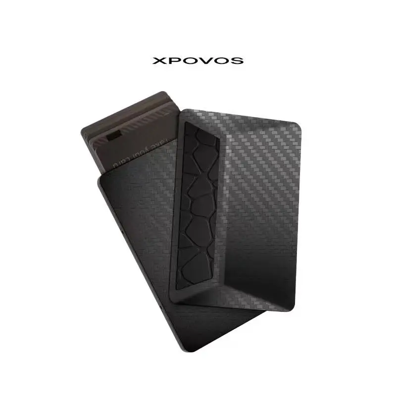 XPOVOS HERO 2.0 Men's Larp Wallet - Durable Lightweight Aluminum Alloy Card Holder with Anti-Theft Smart Pop-Up, RFID Blocking, Clean Lines, 7-Card Capacity, Slim Pocket-Fit, Premium Feel, Boyfriend Gift