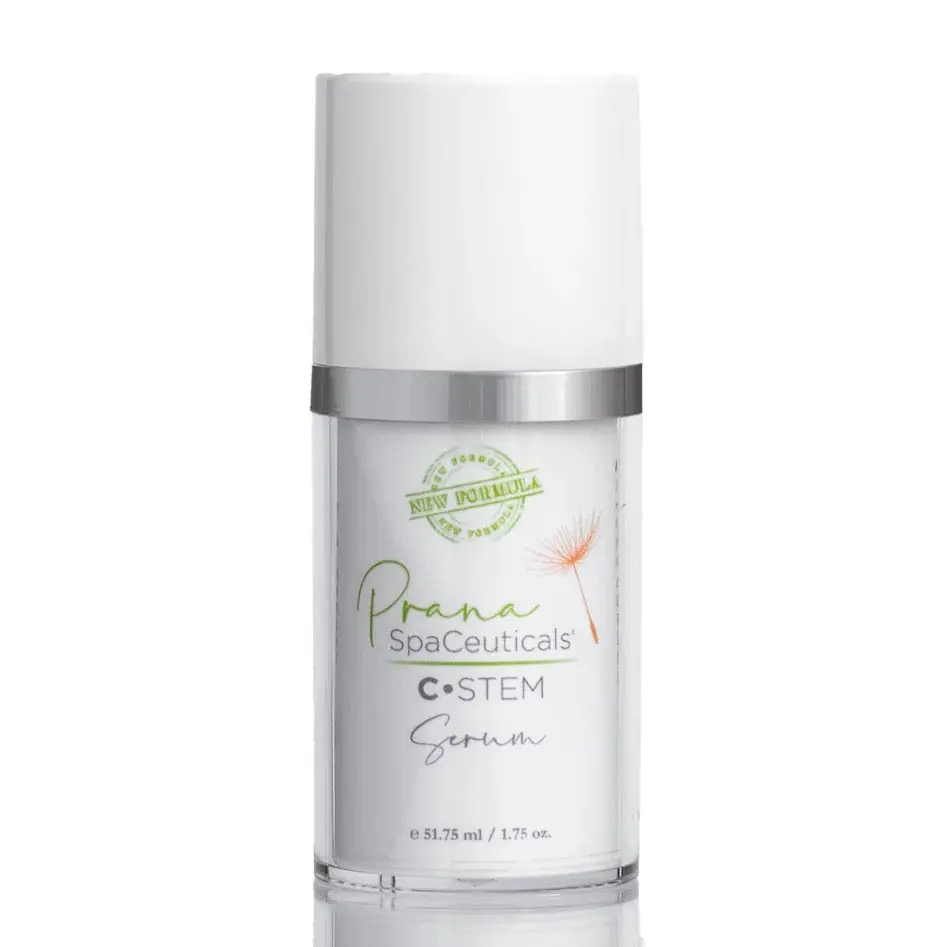Prana SpaCeuticals C Stem Serum 1.75 Oz Advanced Recovery Antioxidant Treatment with Vitamin C & Niacinamide for All Skin Types