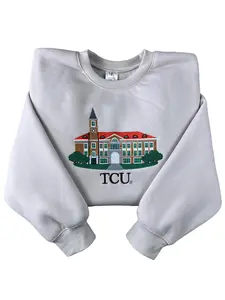 TCU University Embroidered Sweatshirt/Hoodie