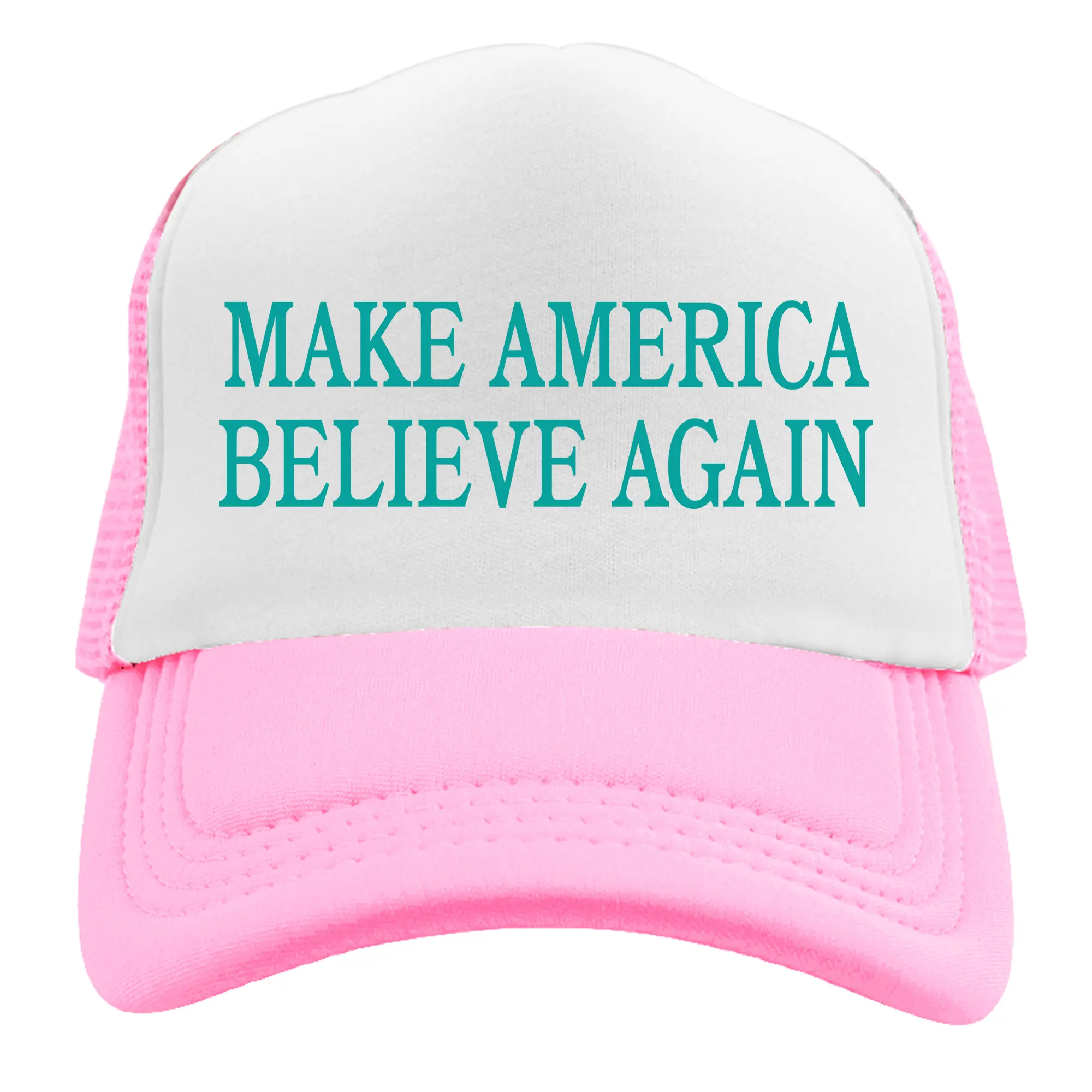 Make America Believe Again, Unhinged Trucker Hat, Embroidered Hat, Redneck Hats, Funny Trucker Hats, Adult Trucker Hat, Humor Hats, Silly