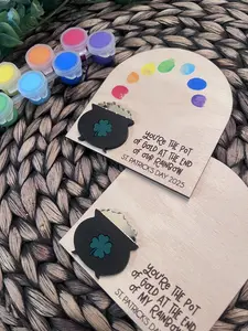 St. Patrick's Day DIY Fingerprint Magnet Keepsake