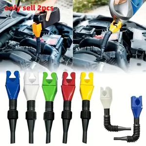 2pcs, Portable foldable flexible hose clip for refueling funnel, hands-free filling of motorcycle gasoline funnel, Automotive Repair Tools