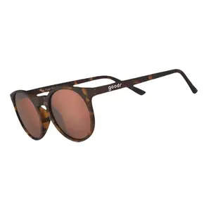 Nine Dollar Pour Over - goodr Brown Tortoiseshell Circle G Round Polarized Sunglasses