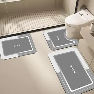 Bathroom Mat – Bathroom Mat Rug, Slip-Resistant, Super Absorbent, Water-Repellent, Quick-Drying, Thin Bathroom Carpet – Bathroom Floor Mat, Bathroom Flooring, Bathtub, Vanity Table – Easy to Maintain Bathroom Carpet