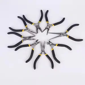 8pc 4.5" Mini Pliers Set Industrial Versatile Professional Pliers for Jewelry Making Wire Cutter Pack Fuse Beads Heavy Duty