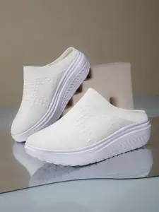 2026 New Women's Solid Color Slip-On Shoes, Breathable Eva Sole, Comfortable & Durable, Ideal for Daily Wear, Commuting, Walking, Relaxing