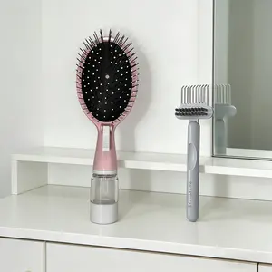 Hair Care Tool Set, Spray Comb & Cleaning Brush Combo, Self-Propelled Sprayer Pad Massager, Anti-Knot Styling Comb, Scalp Scrubber