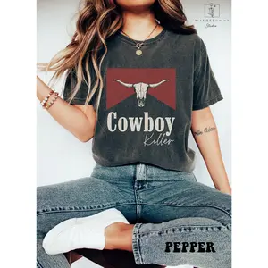 Cowboy Killer Shirt, Rodeo Shirt, Western Graphic Tee, Oversized Graphic Tee, Comfort Colors Tshirt, Country Concert Shirt, Western t shirts