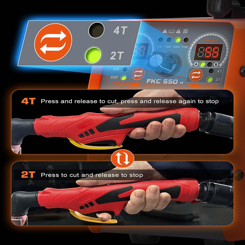 FAIFANNKE 55A Plasma Cutter, Dual Voltage 110V/220V, High-Frequency Non-Touch Pilot ARC Plasma Cutting Machine, 3/4" Max Cut, 1/2"Clean Cut, 2T/4T, Post Flow Cooling, Best for Beginner Visit the FEIFANKE Store FAIFANNKE 55A Plasma Cutter, Dual Voltage 110V/220V, High-Frequency Non-Touch Pilot ARC Plasma Cutting Machine, 3/4" Max Cut, 1/2"Clean Cut, 2T/4T, Post Flow Cooling, Best for Beginner Visit the FEIFANKE Store