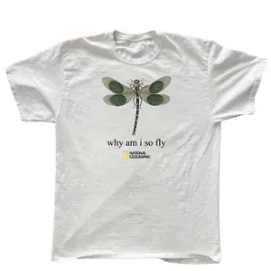 Green Dragonfly T-Shirt, Animal Tee, Gifts Shirt, Unisex Vintage Graphic Tees Gothic Grunge Y2k Emo Scene Amity Affliction Style Clothes Men Women Streetwear