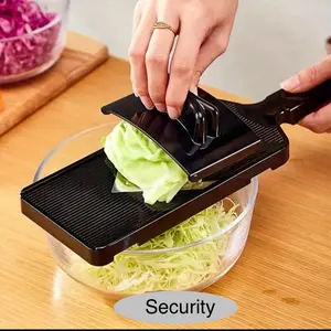 Security Brand Rallador for Vegetables with Black Protector - Kitchen Tool for Safe Shredding