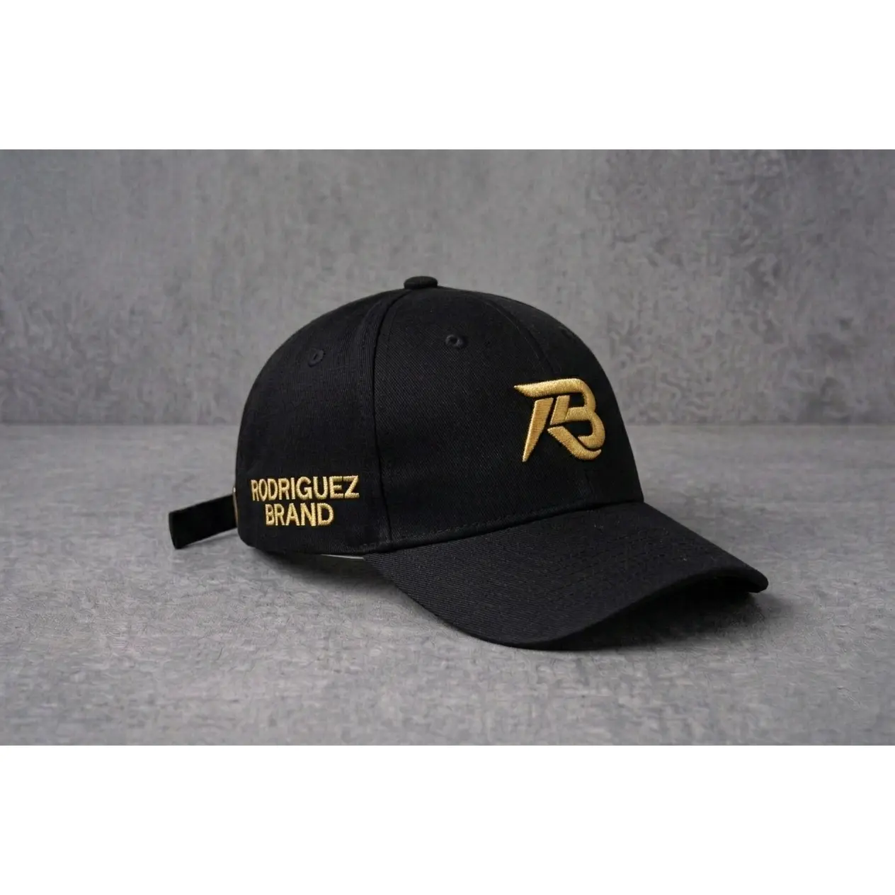 RODRIGUEZ BRAND Signature Cap — Black & Gold